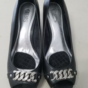 Chap open toed wedge shoes size 8 new